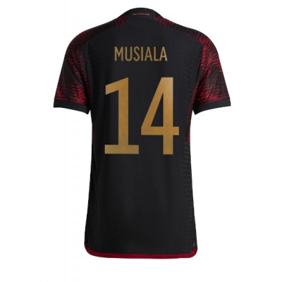 Tyskland Jamal Musiala #14 Bortedrakt VM 2022 Kortermet